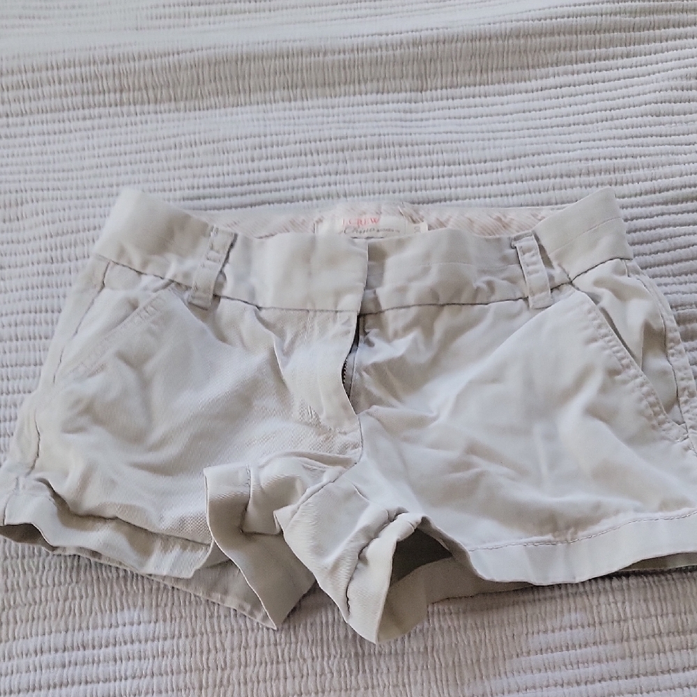 Stylish J Crew Cream Shorts